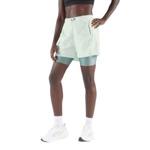 Light Mint Two-in-One Women’s Running Shorts